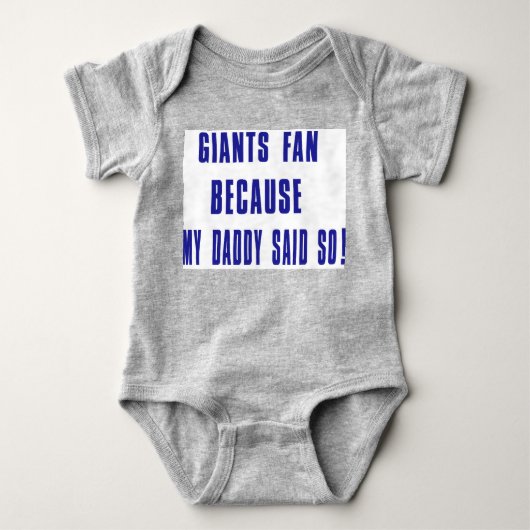 reuzenfan romper (Voorkant)