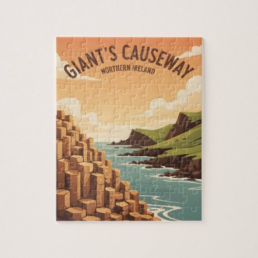 Reuzengebergte Noord-Ierland Legpuzzel (Verticaal)