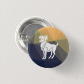 Reuzengeit ronde knop button 3,2 cm (Voorkant /achterkant)