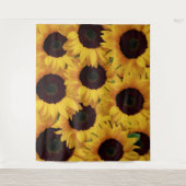 Reuzengele Zonnebloem Fotocabine Achtergrond Wandkleed (Voorkant)