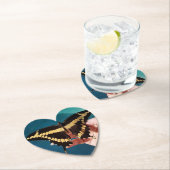 Reuzengele zwaluwstaartvlinder kartonnen onderzetters (Insitu)