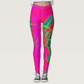 reuzengroene kreeft Thunder_Cove roze Leggings (Voorkant)
