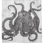 reuzeninktvis - Dapapper - U VERANDERT KLEUR Douchegordijn (Voorkant)