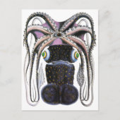  reuzeninktvis of inktvis, zeedier briefkaart (Voorkant)