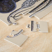 reuzeninktvis of inktvis, zeedier legpuzzel (Zijkant)