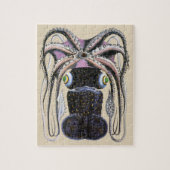  reuzeninktvis of inktvis, zeedier legpuzzel (Verticaal)