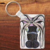  reuzeninktvis of inktvis, zeedier sleutelhanger (Voorkant)