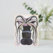  reuzeninktvis of octopus, zeedier briefkaart (Staand voorkant)