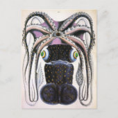  reuzeninktvis of octopus, zeedier briefkaart (Voorkant)