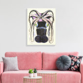  reuzeninktvis of octopus, zeedier canvas afdruk (Insitu (Woonkamer))
