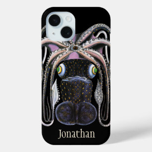  reuzeninktvis of octopus, zeedier iPhone 15 case
