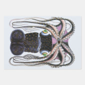 reuzeninktvis of octopus, zeedier inpakpapier vel (Voorkant)