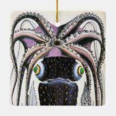 reuzeninktvis of octopus, zeedier keramisch ornament (Achterkant)