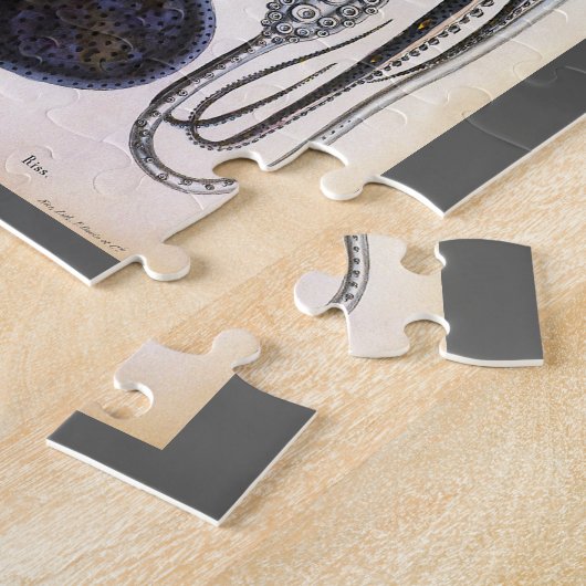  reuzeninktvis of octopus, zeedier legpuzzel (Zijkant)