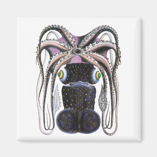  reuzeninktvis of octopus, zeedier magneet (Voorkant)