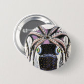  reuzeninktvis of octopus, zeedier ronde button 5,7 cm (Voorkant /achterkant)