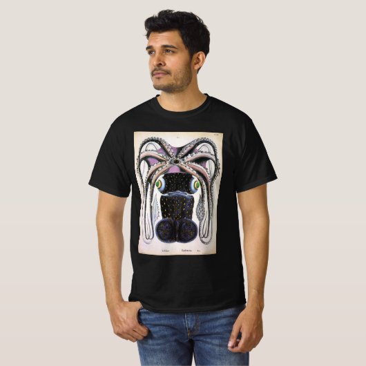  reuzeninktvis of octopus, zeedier t-shirt (Voorkant volledig)