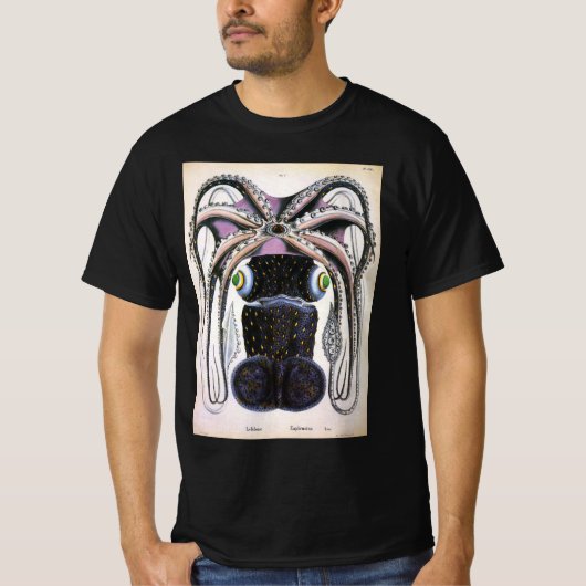reuzeninktvis of octopus, zeedier t-shirt (Voorkant)