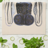  reuzeninktvis of octopus, zeedier theedoek (Gevouwen)