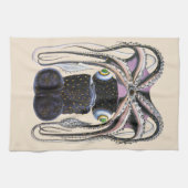  reuzeninktvis of octopus, zeedier theedoek (Horizontaal)