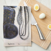  reuzeninktvis of octopus, zeedier theedoek (Quarter Fold)