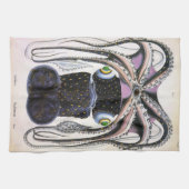  reuzeninktvis of octopus, zeedier theedoek (Horizontaal)