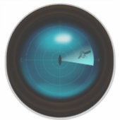 Reuzeninktvis op schip Sonar Gotisch Monster Nauti Sticker (Voorkant)