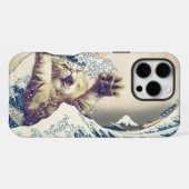 Reuzenkat golf – De grote golf voor Kanagawa iPhone Hoesje (Achterkant horizontaal)