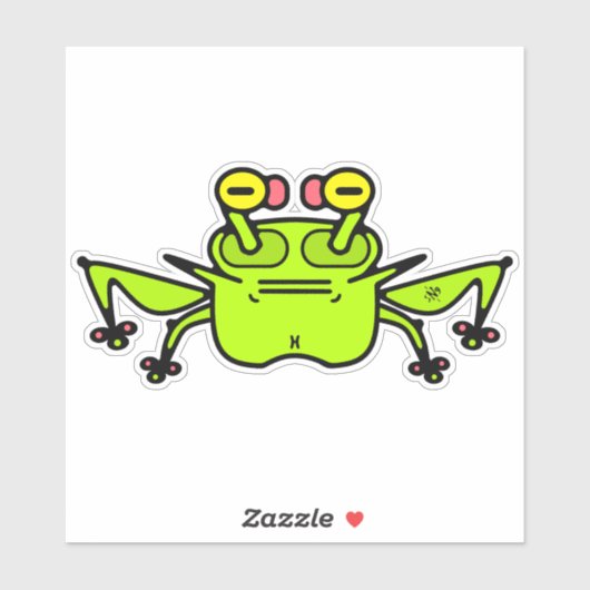 Reuzenkikkervisje v1 sticker (Vel)