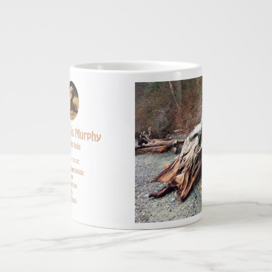 Reuzenlog verbergen Mok (Voorkant)