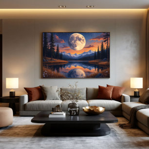 Reuzenmaan: Nachtelijke reflecties Poster
