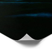 Reuzenmagnolia op een blauwe fluwelen doek poster (Hoek)