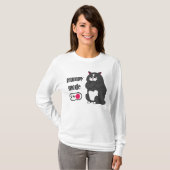 Reuzenmodus op grappige katten met T-shirt (Voorkant volledig)