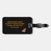 Reuzennachtpauwogen Bagagelabel (Achterkant horizontaal)