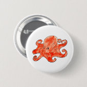 Reuzenoctopus Ronde Button 5,7 Cm (Voorkant /achterkant)