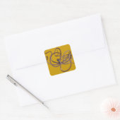 Reuzenoctopus Vierkante Sticker (Envelop)