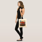 Reuzenoranje klaprozen 1 tote bag (Voorkant (model))