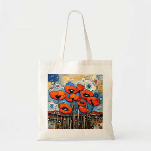 Reuzenoranje klaprozen 1 tote bag (Voorkant)