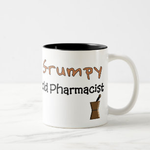 Reuzenoude apotheker T-shirts en cadeautjes Tweekleurige Koffiemok
