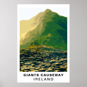 Reuzenpad Ierland Vintage Reis Kunst Poster