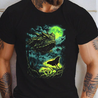 Reuzenpad-kop moerasnacht t-shirt