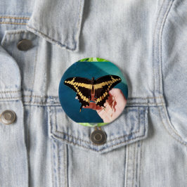 Reuzenpagesvlinder Ronde Button 7,6 Cm