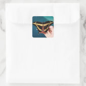 Reuzenpagesvlinder Vierkante Sticker (Tas)