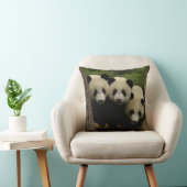 Reuzenpanda baby's Ailuropoda melanoleuca) Kussen (Stoel)