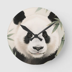 Reuzenpanda Bamboe Portret Ronde Klok