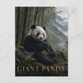 Reuzenpanda Bamboebos DIEREN Briefkaart