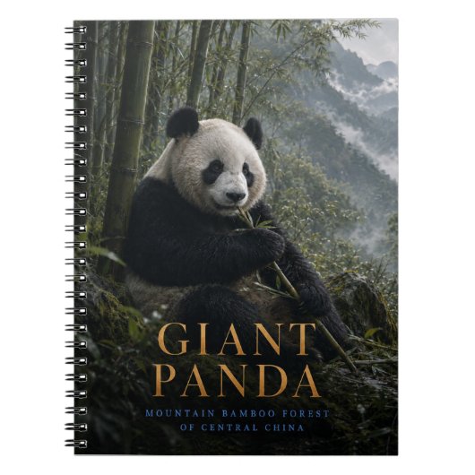 Reuzenpanda Bamboebos DIEREN Notitieboek (Voorkant)