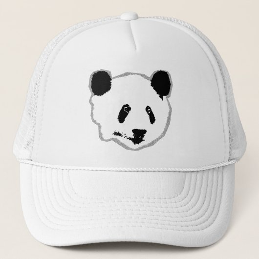 Reuzenpanda Beer Gezicht Trucker Pet (Voorkant)