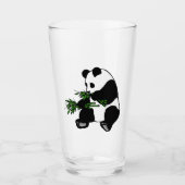 Reuzenpanda Eet Bamboe Glas (Voorkant)