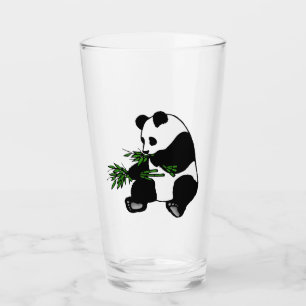 Reuzenpanda Eet Bamboe Glas